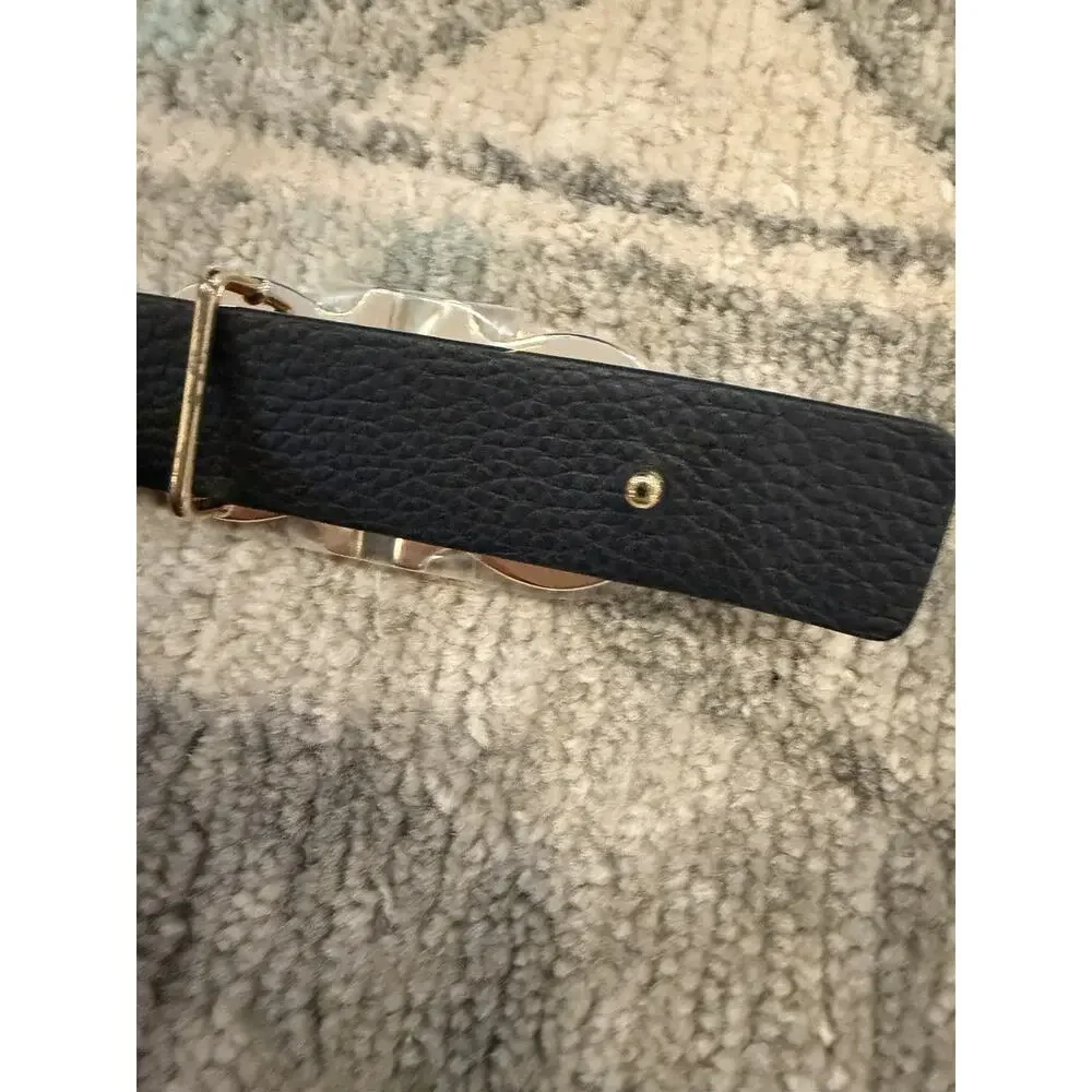 Ferragamo Reversible Gancini belt Cognac/black Gold Buckle Womens Sz 90 NWT $489